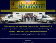 Tablet Screenshot of elektro-neumann.net